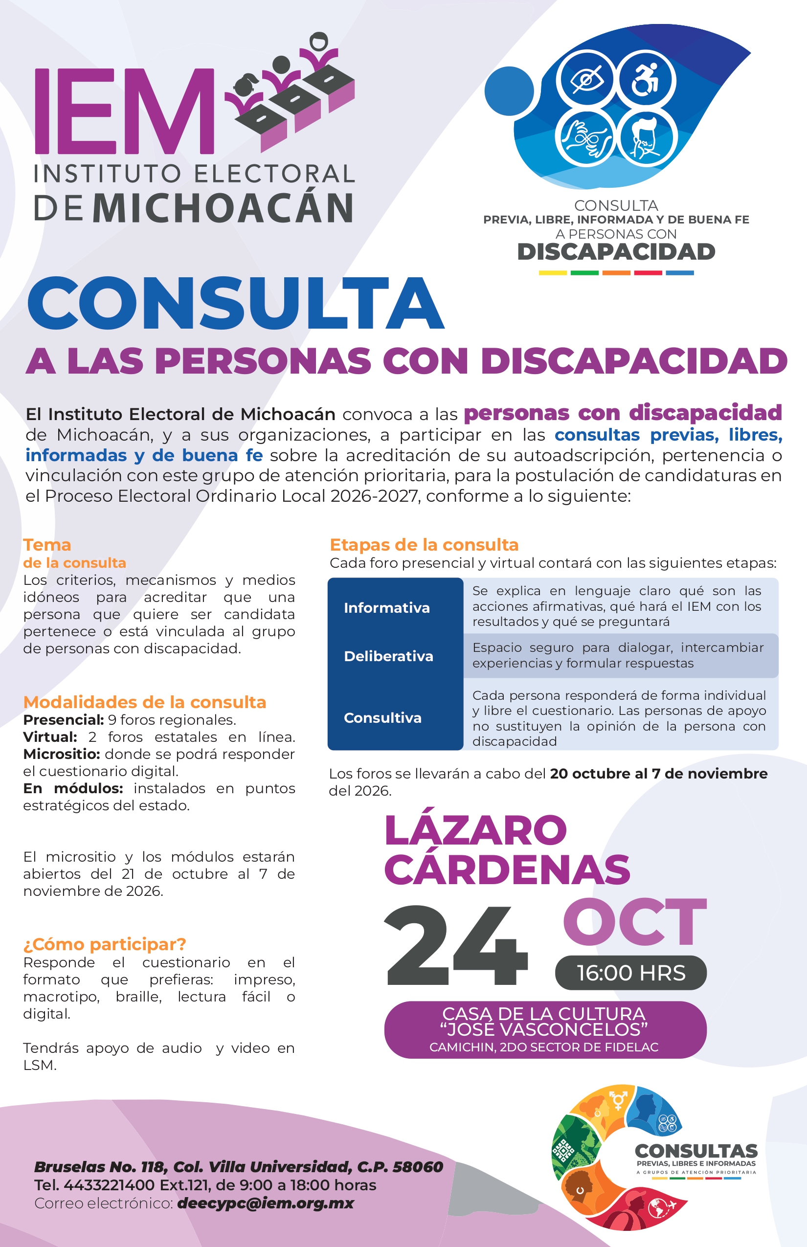 CONSULTA A PERSONAS CON DISCAPACIDAD LÁZARO CÁRDENAS