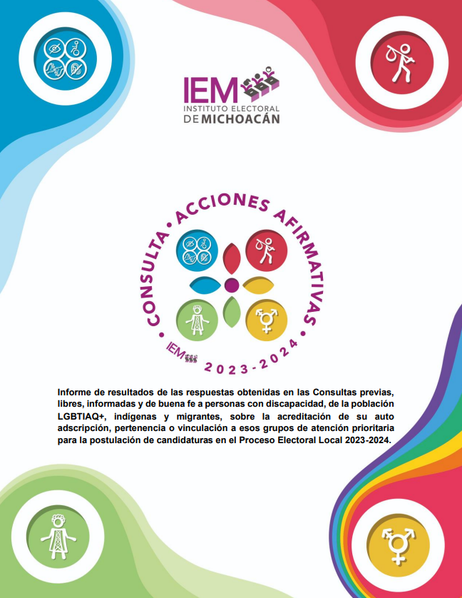 Informe de resultados de las respuestas obtenidas en las Consultas previas, libres, informadas y de buena fe a personas con 

Discapacidad, de la Diversidad Sexual, Indígenas y Migrantes

